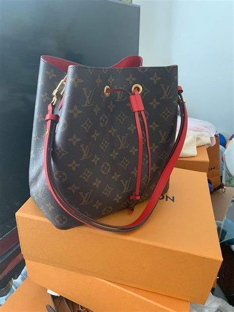 louis vuitton neo noe red|louis vuitton neonoe videos.